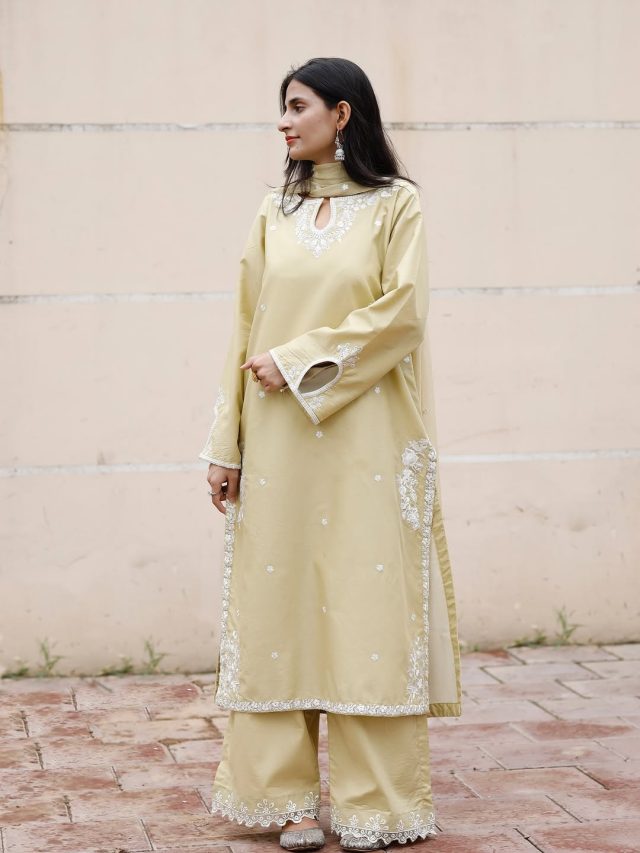 Apple Mist by Laazim collection | 3-Piece Stitched Suit, Ready to Wear, Summer Collection - Image 5