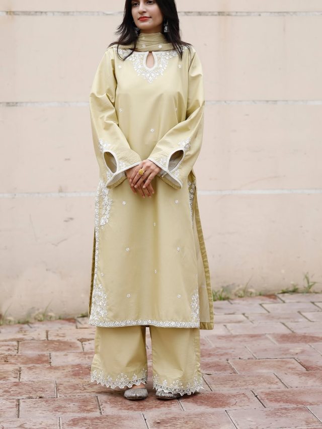 Apple Mist by Laazim collection | 3-Piece Stitched Suit, Ready to Wear, Summer Collection - Image 7