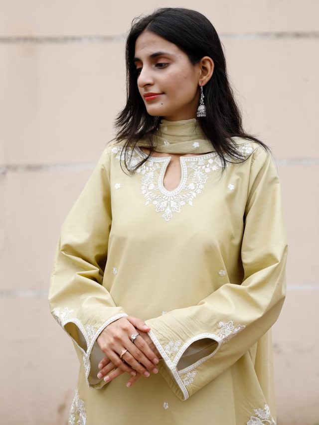 Apple Mist by Laazim collection | 3-Piece Stitched Suit, Ready to Wear, Summer Collection - Image 3