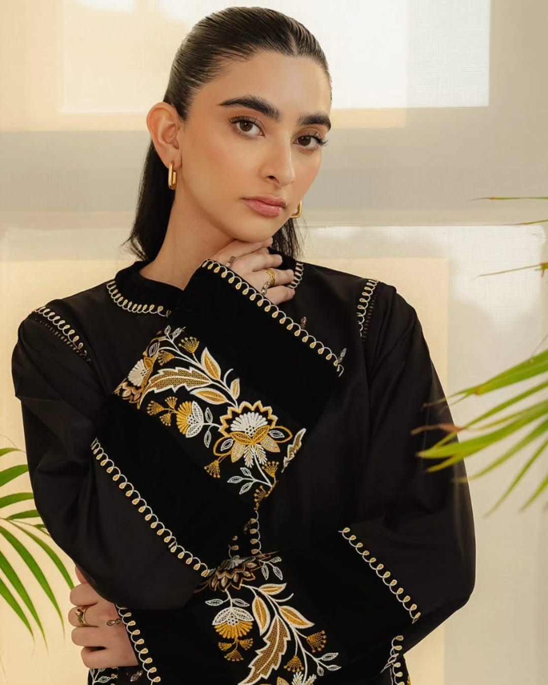 Midnight Flower by Laazim collection | 3-Piece Stitched Suit, Ready to Wear, Summer Collection - Image 4