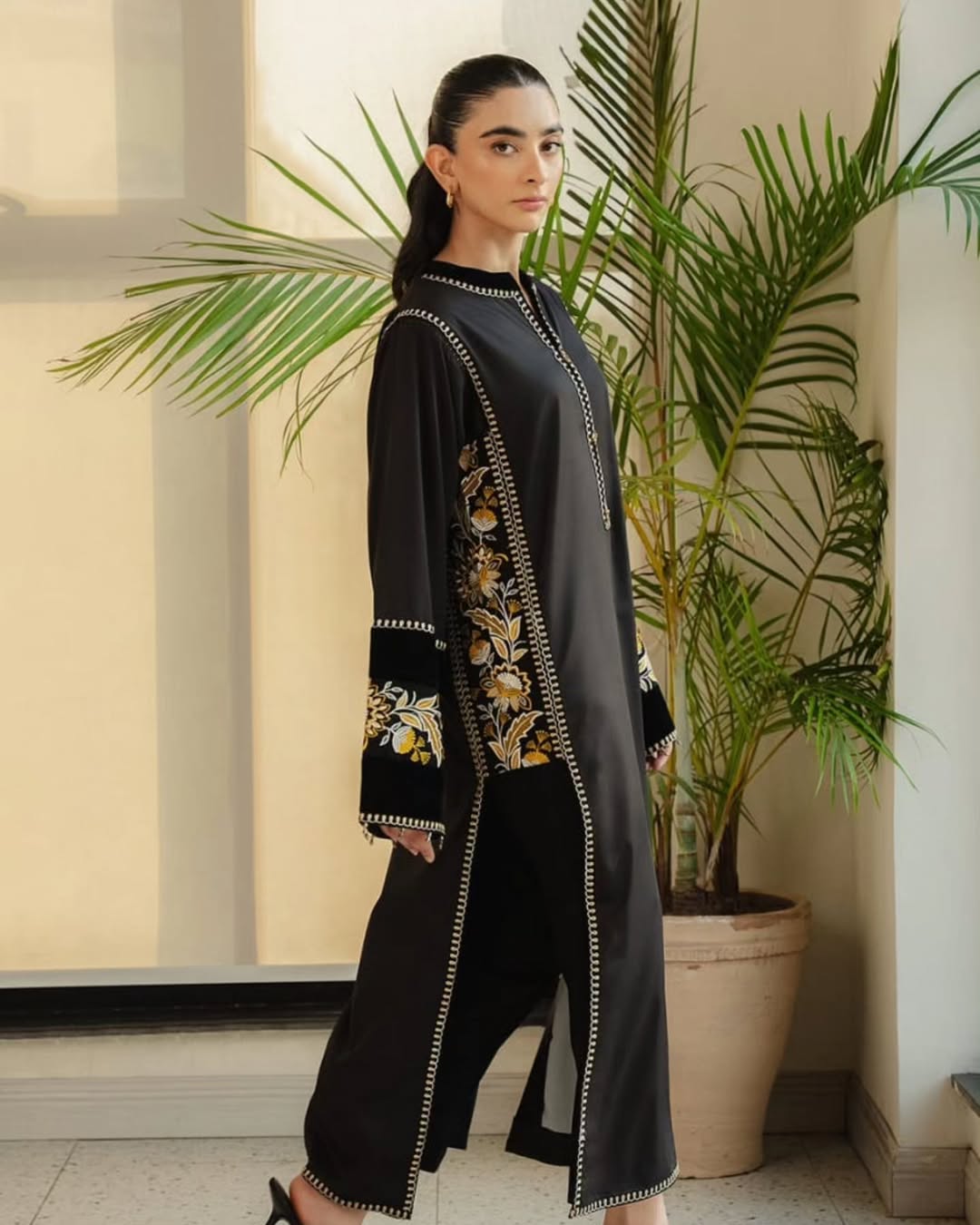 Midnight Flower by Laazim collection | 3-Piece Stitched Suit, Ready to Wear, Summer Collection - Image 5