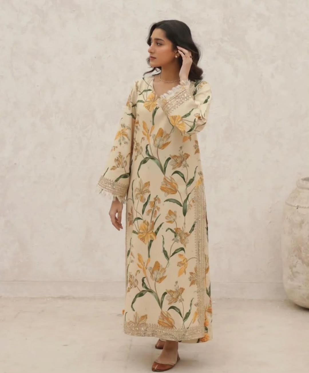 Ivoray Flora by Laazim collection | 2-Piece Stitched Suit, Ready to Wear, Summer Collection - Image 2